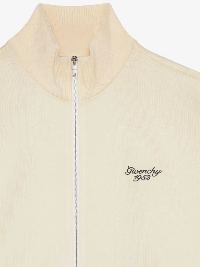 1952 Tracksuit Jacket In Fleece Ivory Men Givenchy Sweatshirts and Hoodies