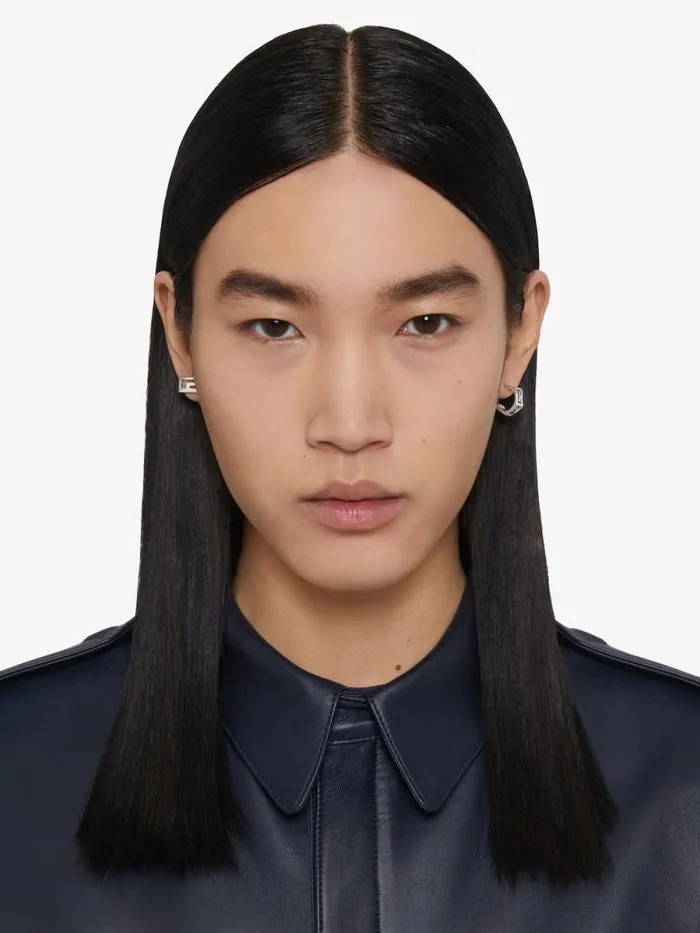2g Earrings In Metal Silvery Men Givenchy Jewelry