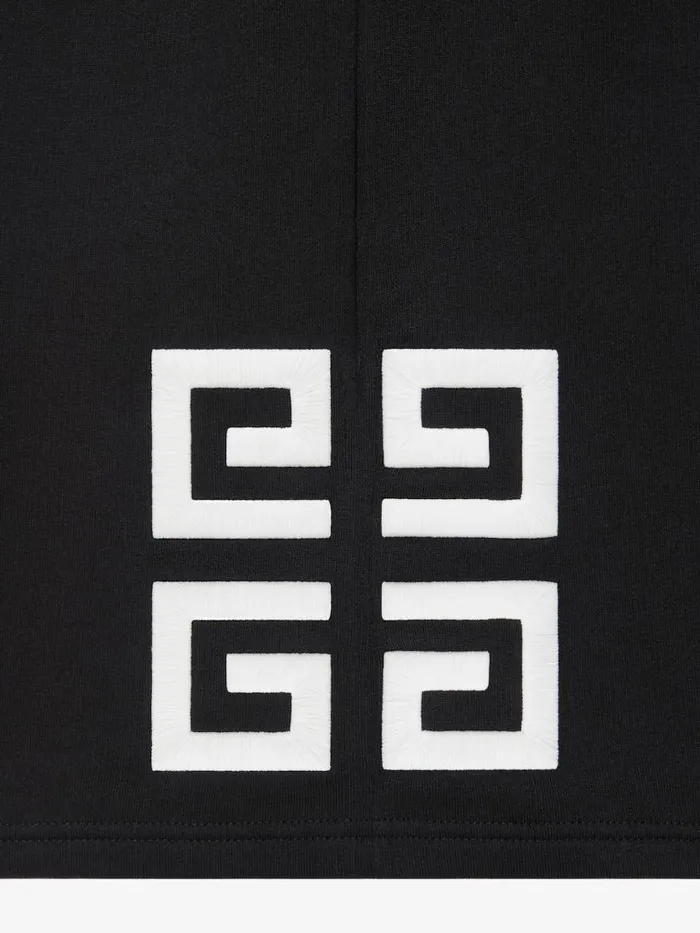 4g Bermuda Shorts In Fleece Black Men Givenchy Pants and Shorts