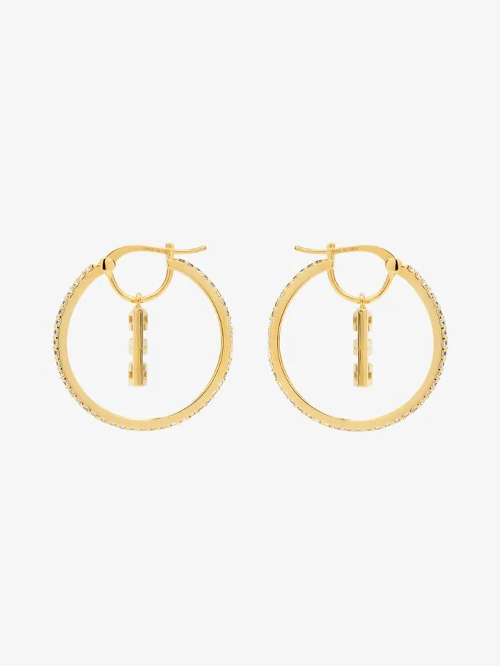 4g Earrings In Metal With Crystals Golden Yellow Women Givenchy Jewelry