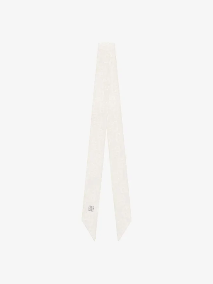 4g Liquid Bandeau In Silk With 4g Detail Off White Women Givenchy Scarves