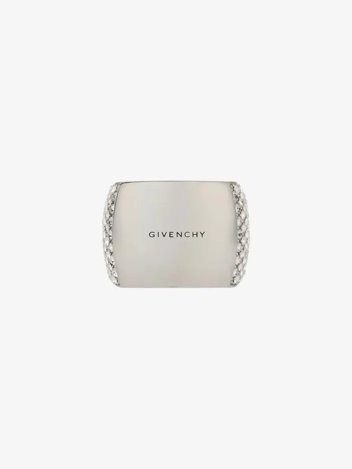 4g Ring In Metal With Crystals Silvery Women Givenchy Jewelry