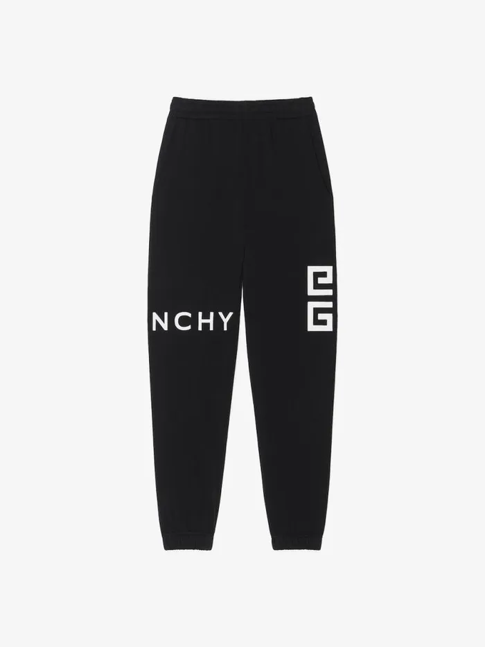 4g Slim Fit Jogger Pants In Fleece Black Men Givenchy Pants and Shorts