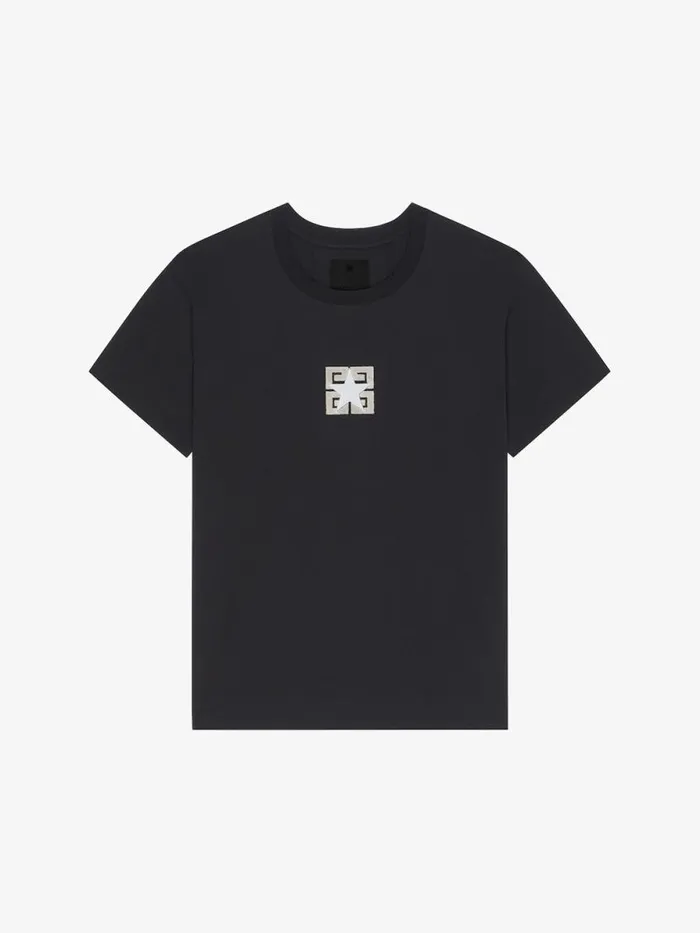 4g Stars Boxy Fit TShirt In Cotton Black Men Givenchy TShirts