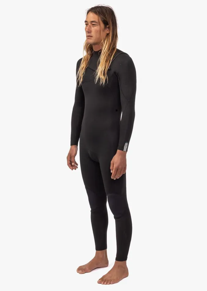 7 Seas 32 Full Chest Zip Wetsuit 8211 Black With Jade Logos Black Men Vissla Wetsuits