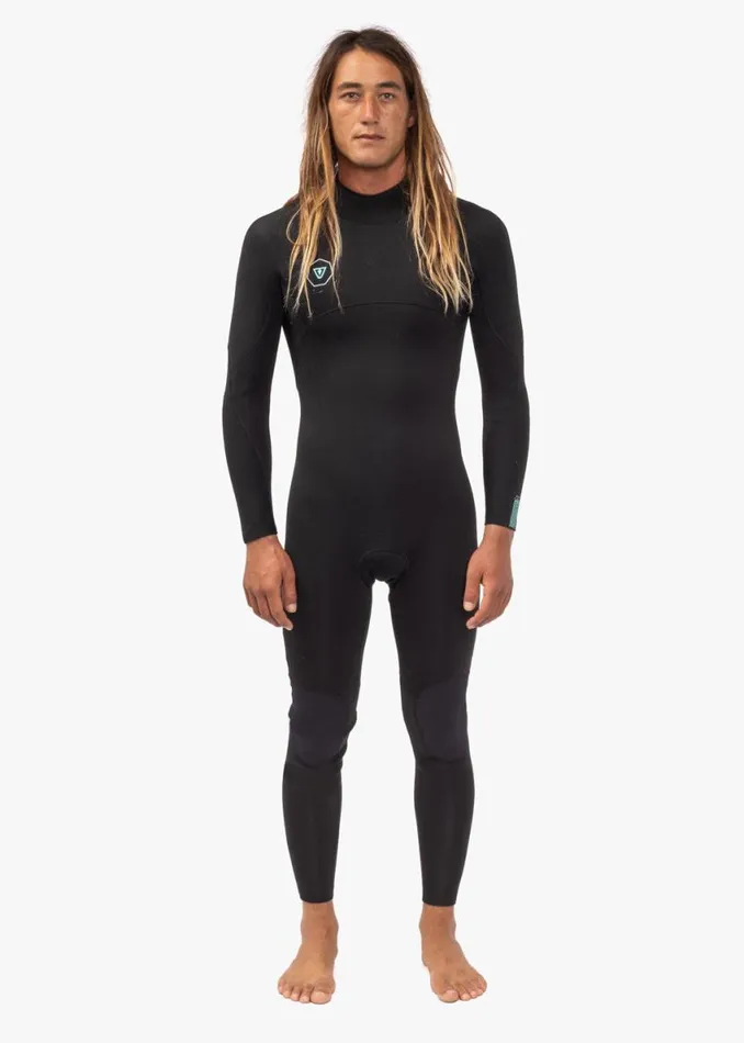 7 Seas 43 Full Back Zip Wetsuit Black Men Vissla Wetsuits