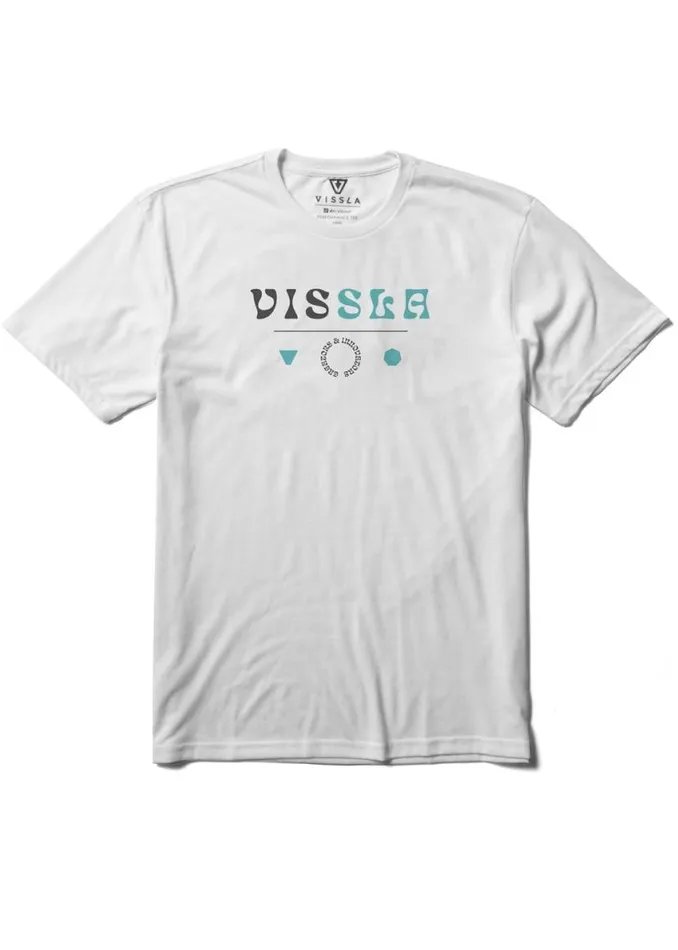 Adaptation Comp Lite Eco Performance Tee White Men Vissla Tees