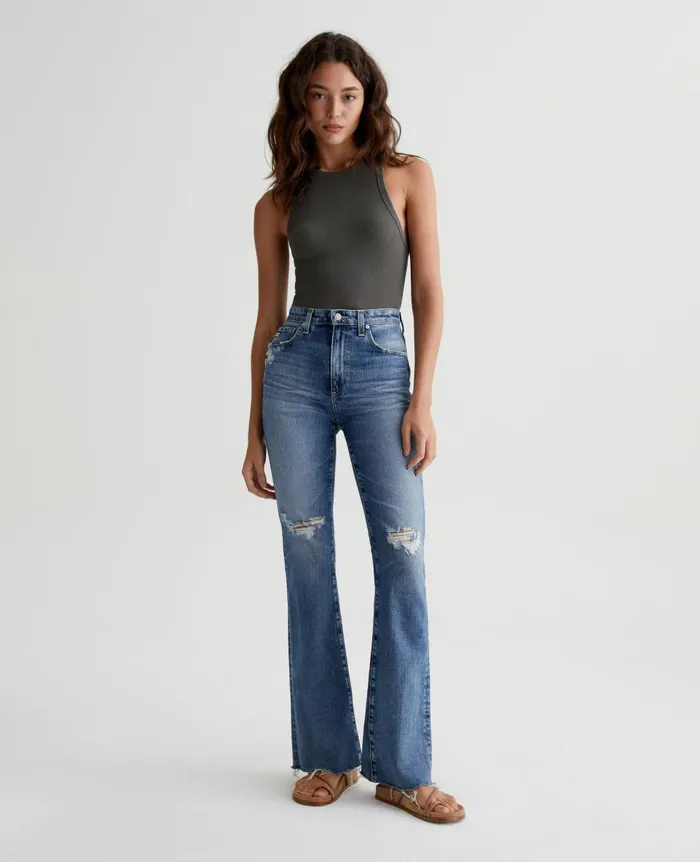 AG Jeans Alexxis Boot 17 Years Lagoon Destructed Women Denim