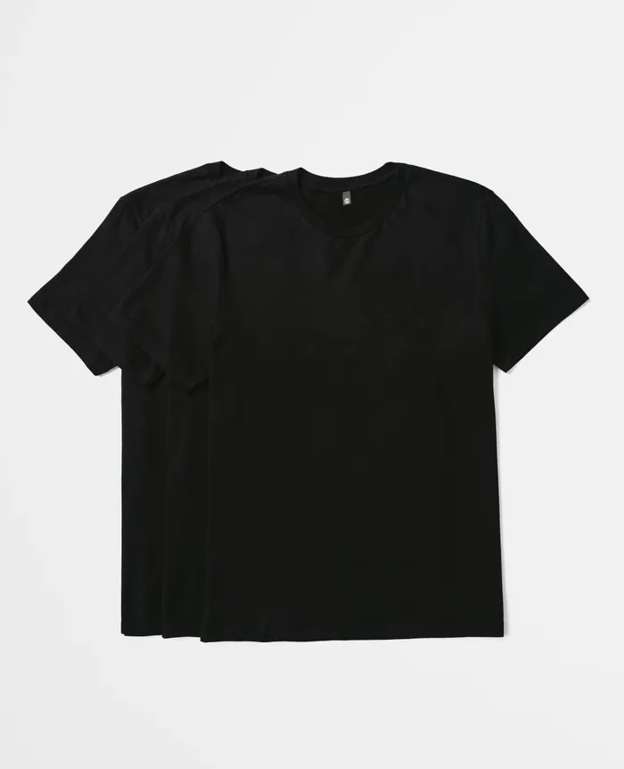 AG Jeans Bryce Crew Pack Essential True Black Men Tees