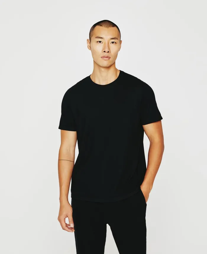 AG Jeans Bryce Crew Pack Essential True Black Men Tees AG Jeans Bryce Crew Pack Essential True Black Men Tees