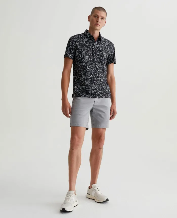 AG Jeans Bryce Polo Sports Doodle Black Men Polos AG Jeans Bryce Polo Sports Doodle Black Men Polos