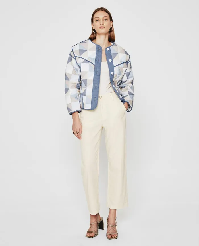 AG Jeans Caden Wide Leg White Cream Women Pants