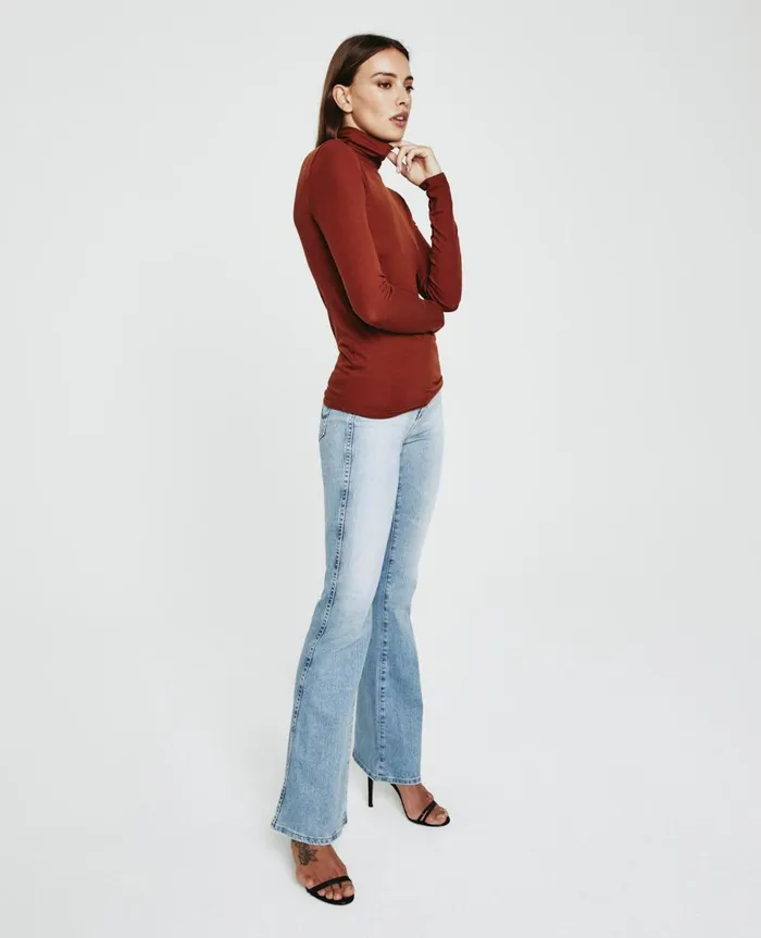AG Jeans Chels Turtleneck Fired Copper Women Tops and Shirts AG Jeans Chels Turtleneck Fired Copper Women Tops and Shirts