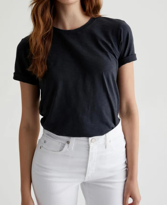 AG Jeans Jagger Crew 5 Years True Black Women Tees and Tanks AG Jeans Jagger Crew 5 Years True Black Women Tees and Tanks