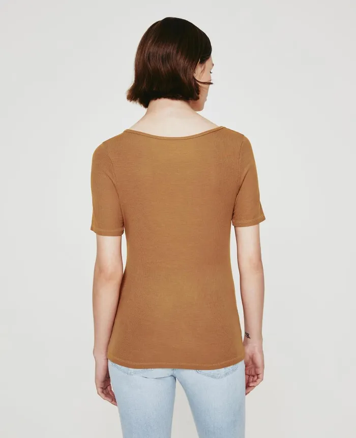 AG Jeans Jaxon Scoop Tree Bark Women Tops and Shirts