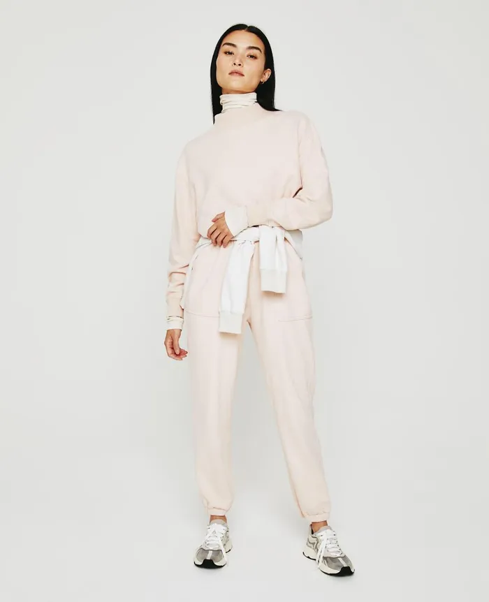 AG Jeans Nova Mock Vintage Pink Women Sweatshirts AG Jeans Nova Mock Vintage Pink Women Sweatshirts