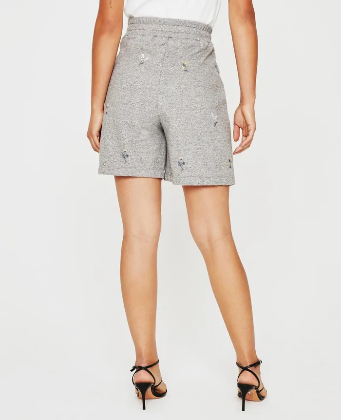 AG Jeans Nova Sweatshort Eb Super Bloom Heather Grey Women Sweatpants