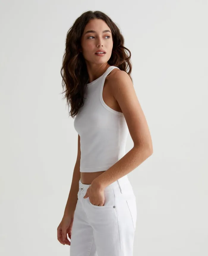 AG Jeans Olive Tank Exwhite Women Tees and Tanks AG Jeans Olive Tank Exwhite Women Tees and Tanks