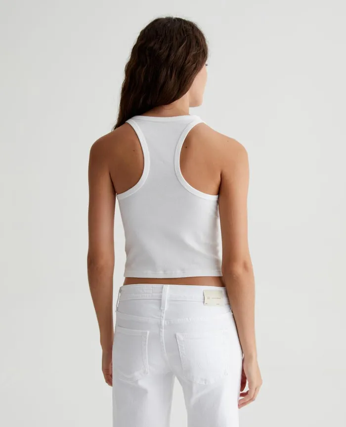 AG Jeans Olive Tank Exwhite Women Tees and Tanks AG Jeans Olive Tank Exwhite Women Tees and Tanks