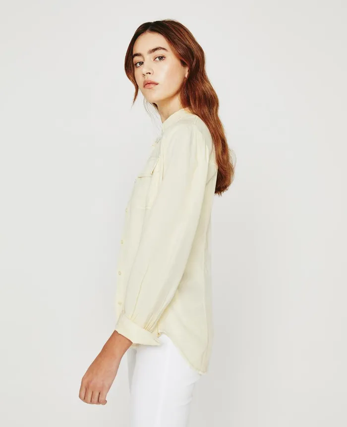 AG Jeans Sable Shirt Ivory Dust Women Tops and Shirts AG Jeans Sable Shirt Ivory Dust Women Tops and Shirts