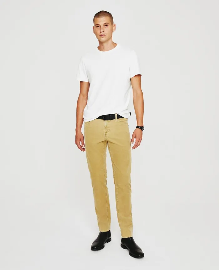 AG Jeans Tellis Sulfur Vintage Khaki Men Pants