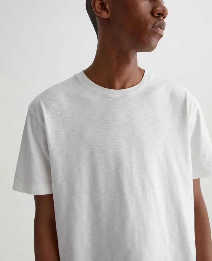AG Jeans Wesley Crew 5 Years True White Men Tees AG Jeans Wesley Crew 5 Years True White Men Tees