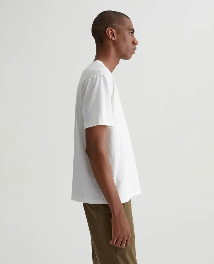 AG Jeans Wesley Crew 5 Years True White Men Tees AG Jeans Wesley Crew 5 Years True White Men Tees