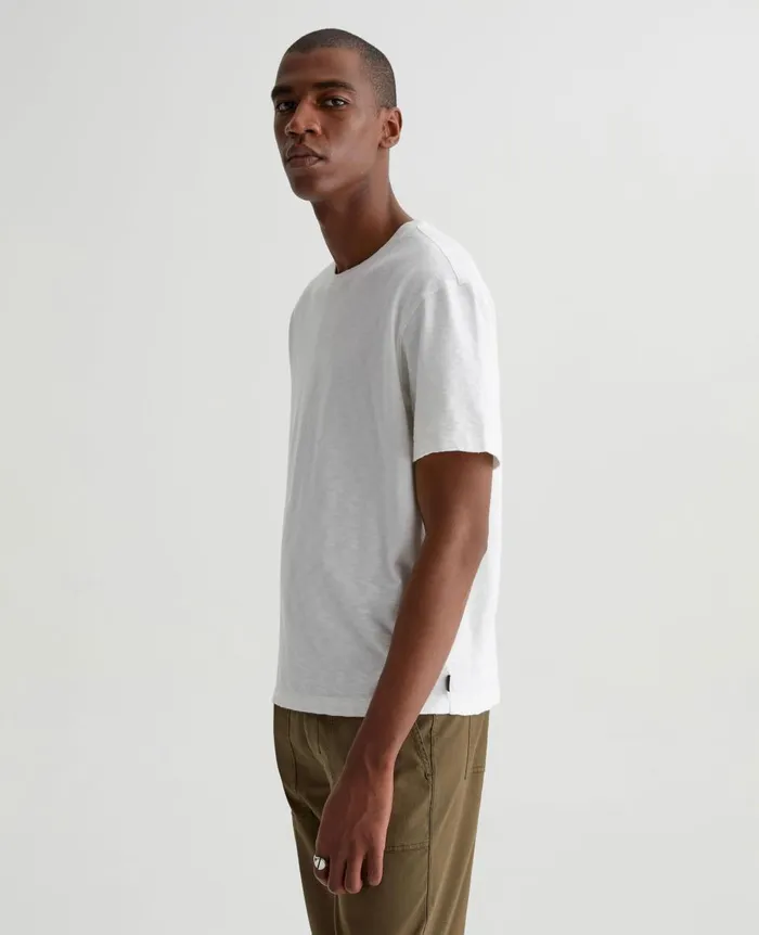 AG Jeans Wesley Crew 5 Years True White Men Tees AG Jeans Wesley Crew 5 Years True White Men Tees