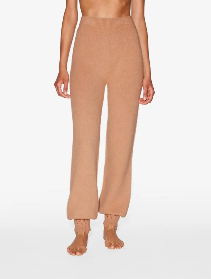 Alpaca Blend Trousers In Camel Sleepwear La Perla Loungewear
