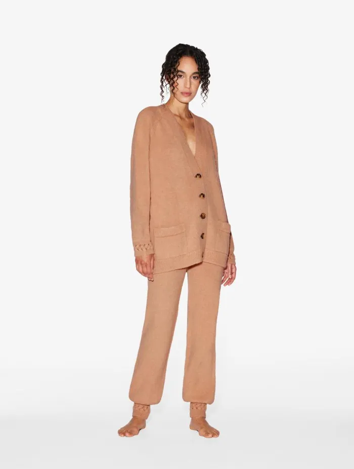 Alpaca Blend Trousers In Camel Sleepwear La Perla Loungewear