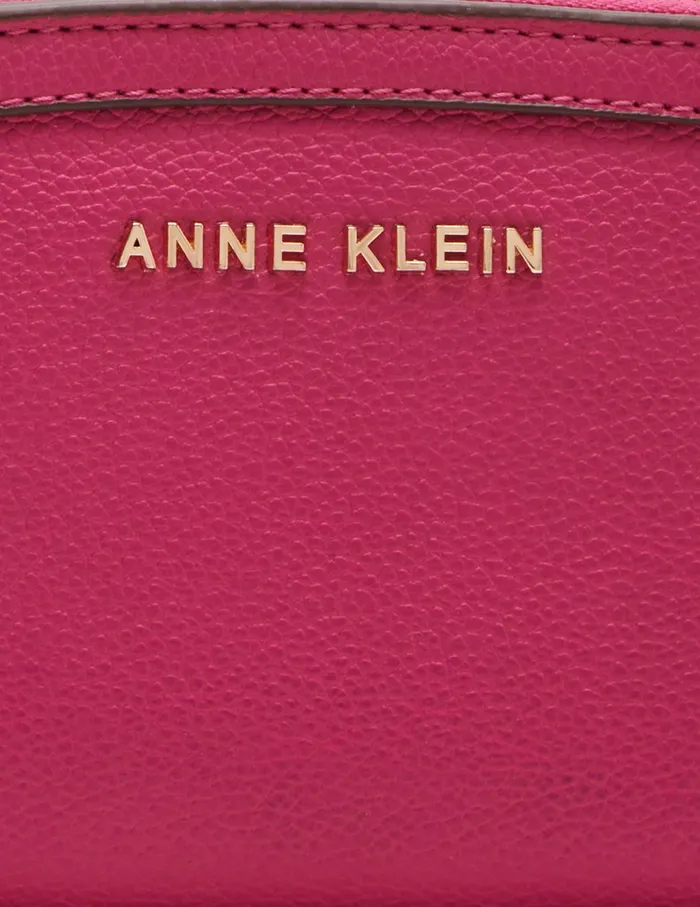 Anne Klein AK Small Curved Wallet Hibiscus Pink Women Handbags