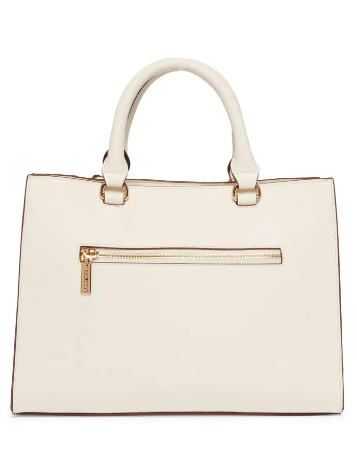 Anne Klein EW Horsebit Satchel Anne White Women Handbags