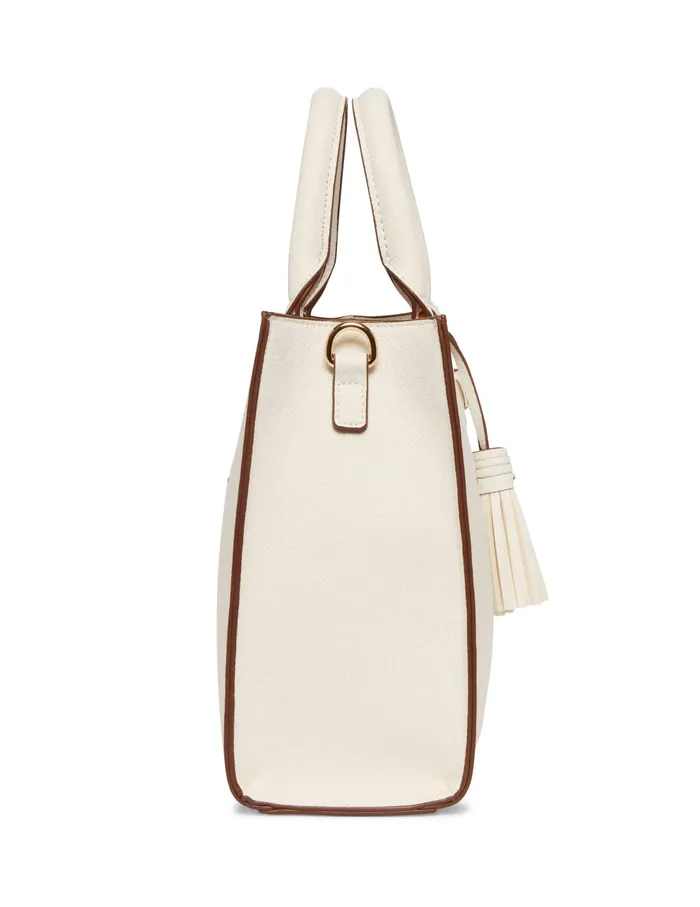 Anne Klein EW Horsebit Satchel Anne White Women Handbags