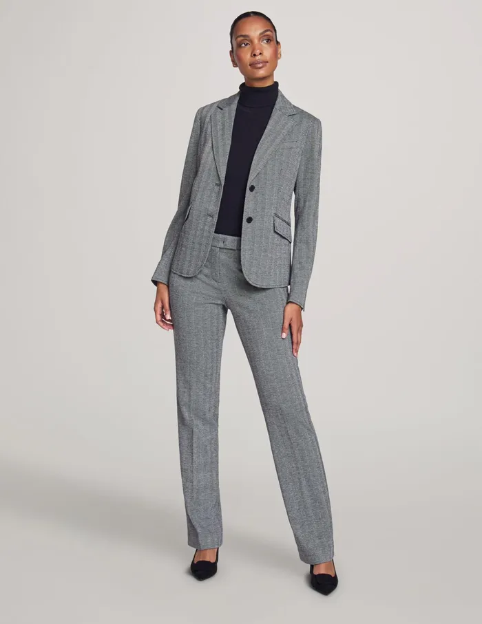 Anne Klein Executive Collection Two Button Jacket With Pants And Skirt Anne Black Combo Women Clothing