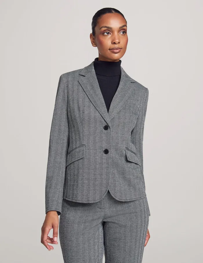 Anne Klein Executive Collection Two Button Jacket With Pants And Skirt Anne Black Combo Women Clothing