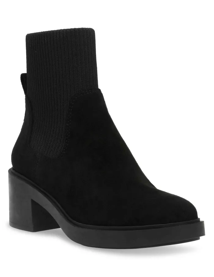 Anne Klein Fenley Bootie Black Ms Women Shoes