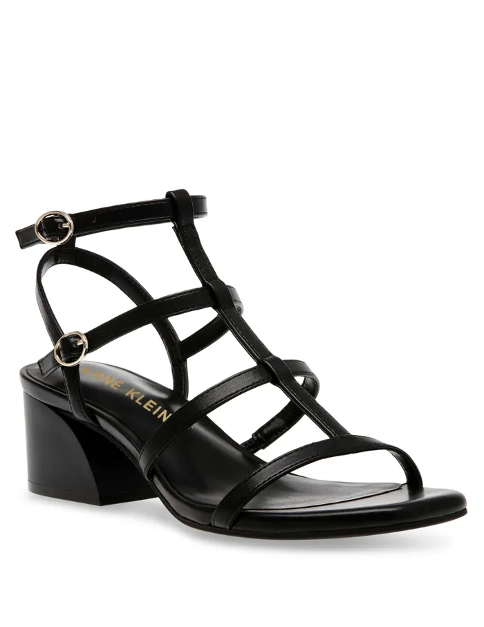 Anne Klein Mecca Dress Sandal Black Women Shoes