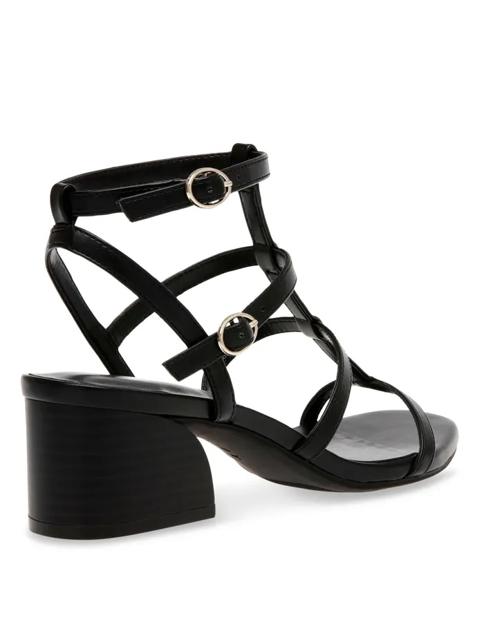 Anne Klein Mecca Dress Sandal Black Women Shoes