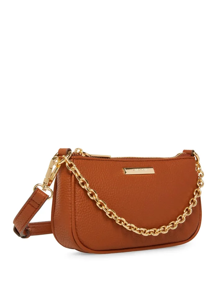 Anne Klein Mini Crossbody With Swag Chain Saddle Women Handbags
