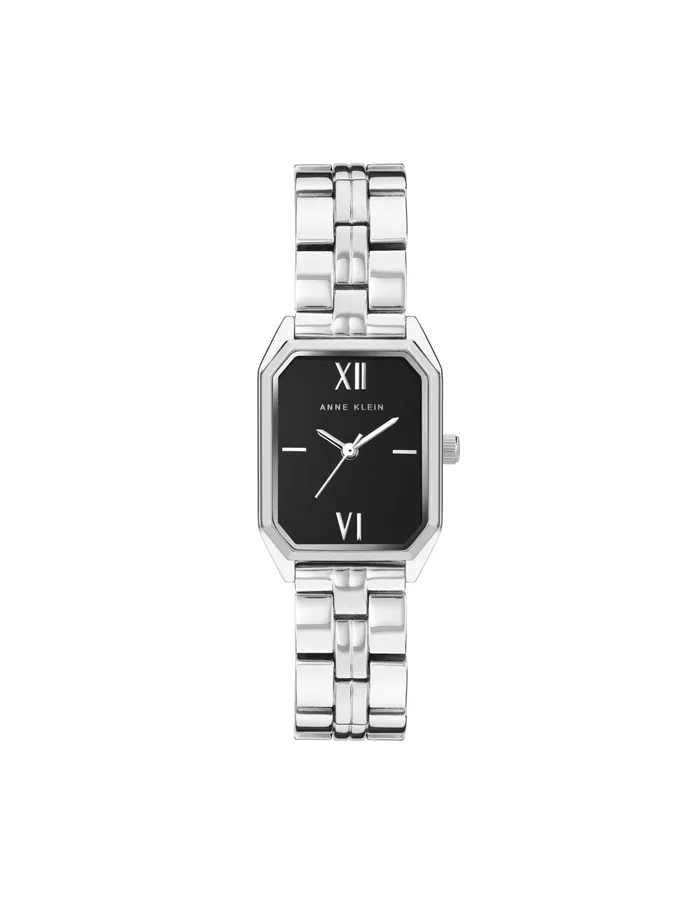 Anne Klein Octagonal Shaped Metal Bracelet Watch Black Women Watches 038 Jewelry