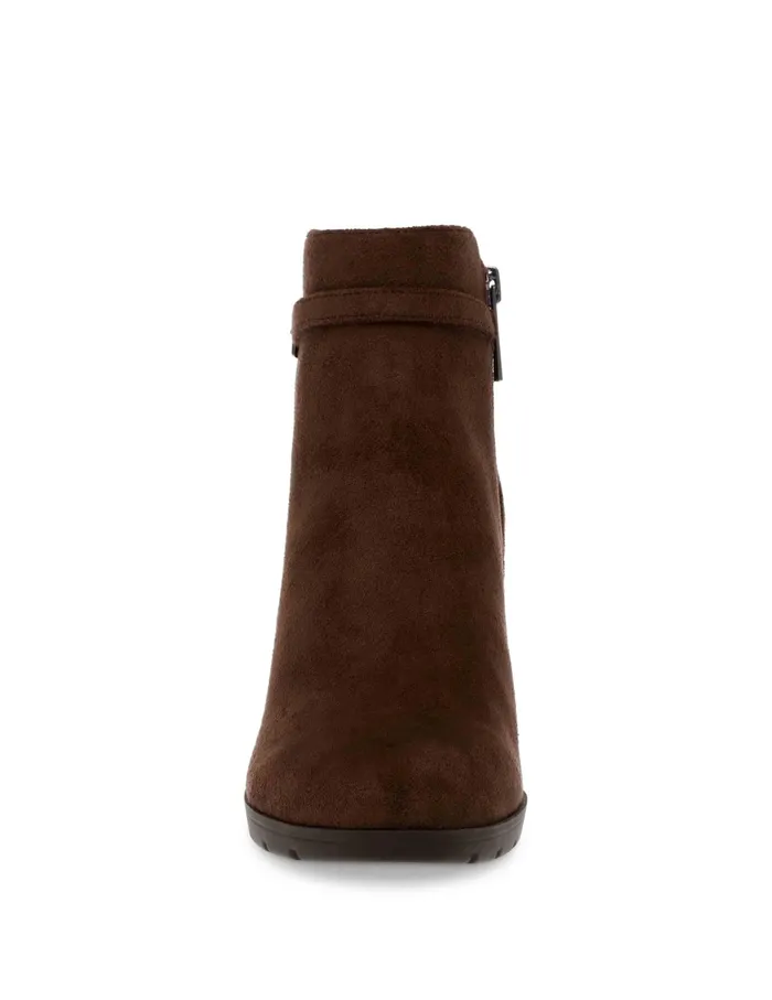 Anne Klein Riah Bootie Dk Brown Ms Women Shoes