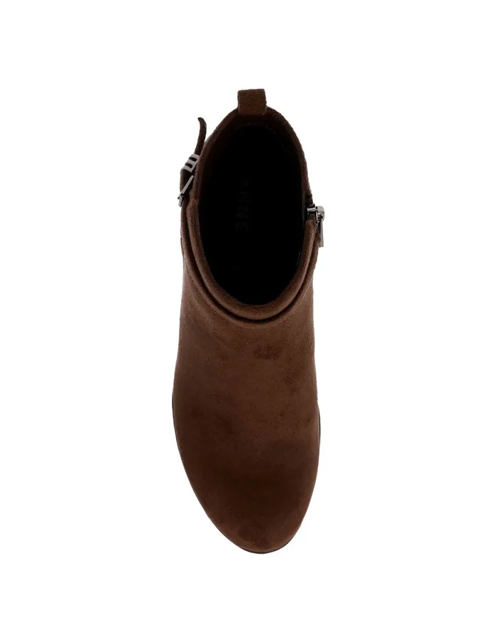 Anne Klein Riah Bootie Dk Brown Ms Women Shoes