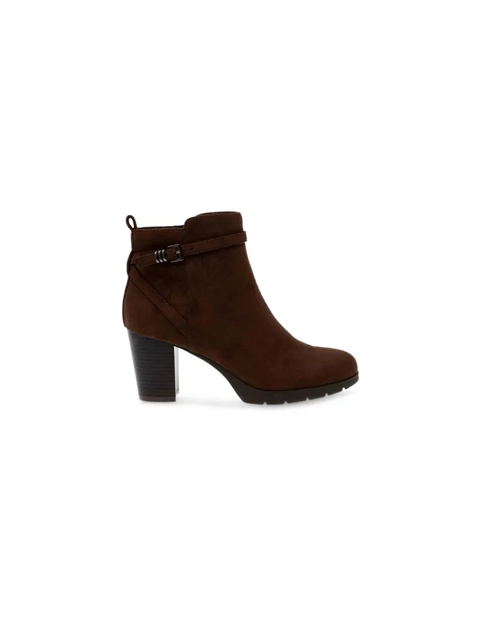 Anne Klein Riah Bootie Dk Brown Ms Women Shoes