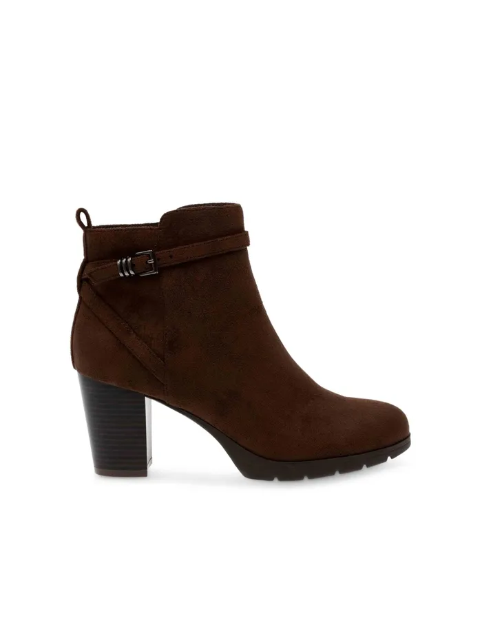 Anne Klein Riah Bootie Dk Brown Ms Women Shoes