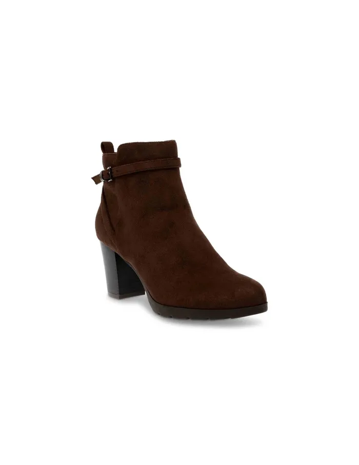 Anne Klein Riah Bootie Dk Brown Ms Women Shoes