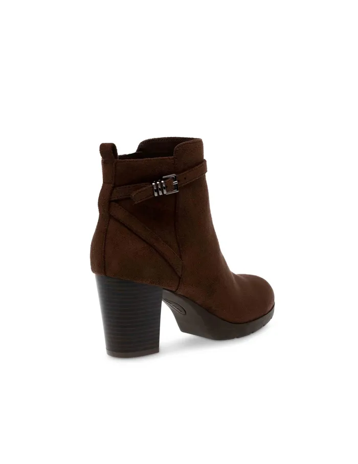 Anne Klein Riah Bootie Dk Brown Ms Women Shoes