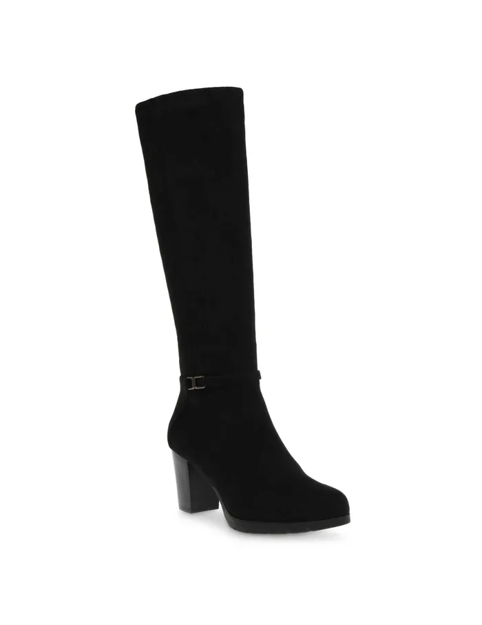 Anne Klein Rya Tall Boot Black Ms Women Shoes