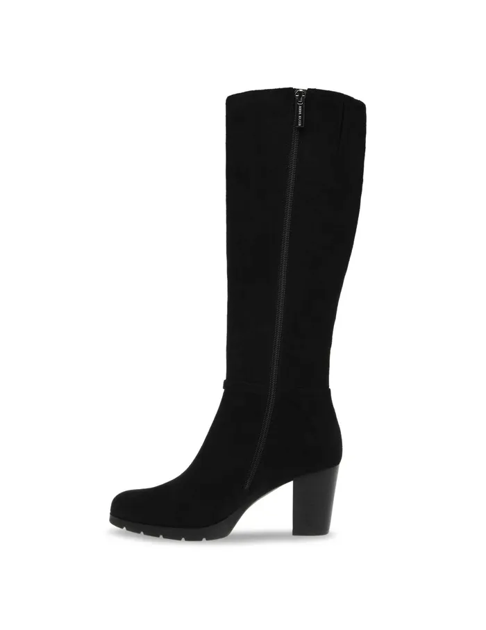 Anne Klein Rya Tall Boot Black Ms Women Shoes