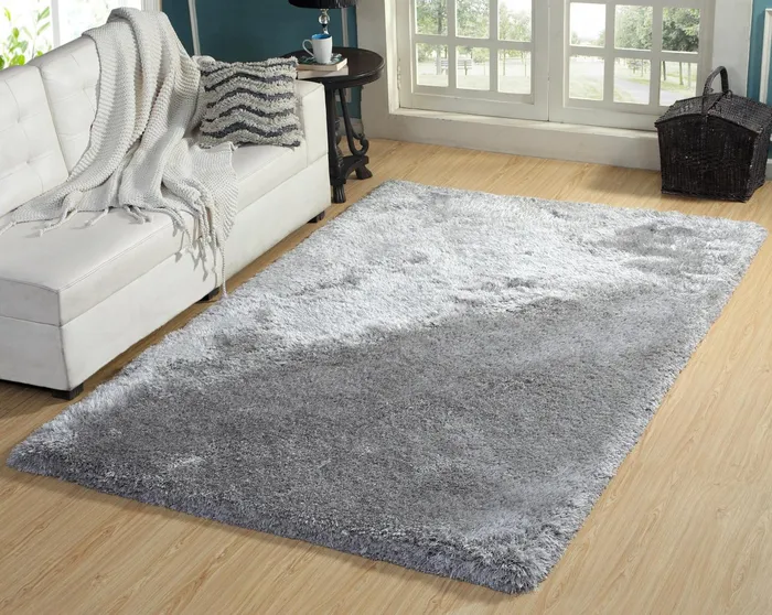 Anne Klein The Exquisite Solid Rug Collection Grey Women Home