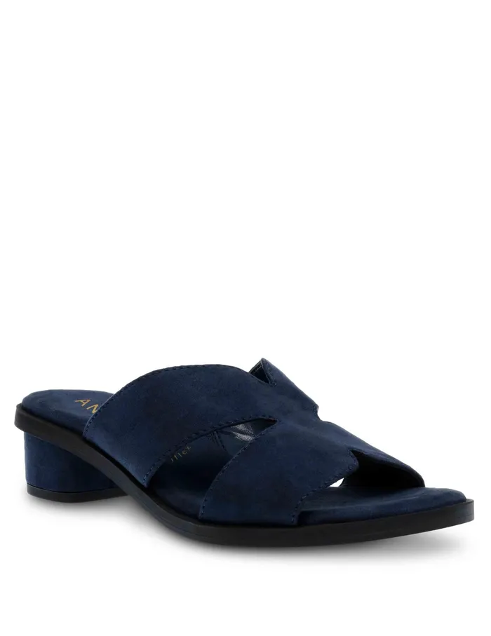 Anne Klein Timmy Sandal Navy Ms Women Shoes